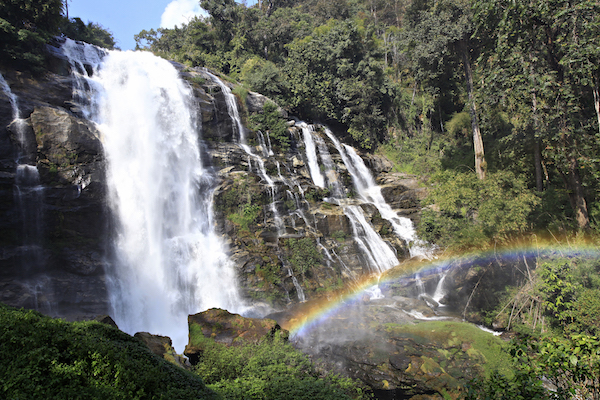 Wachirathan Waterfall Doi Inthanon by motorcycle