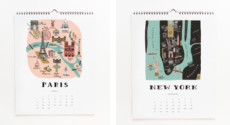 Double Takes: CITIES CALENDAR: RIFLE PAPER CO.Double Takes Blog