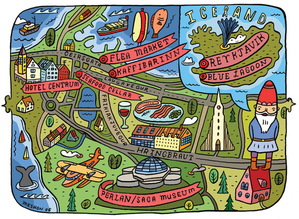 Double Takes: ILLUSTRATED MAPS BY AARON MESHONDouble Takes Blog