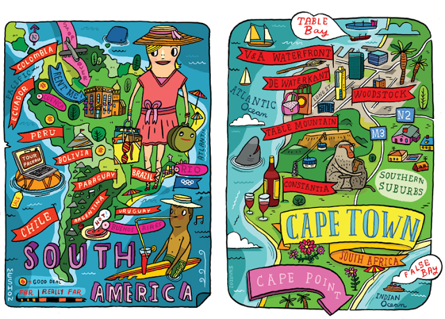 Double Takes: ILLUSTRATED MAPS BY AARON MESHONDouble Takes Blog